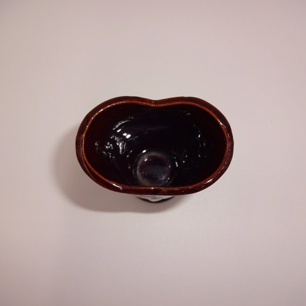 Vintage 1940s 1950s Brown Made in Occupied Japan Miniature Bud Flower Vase Woman - Picture 5 of 5